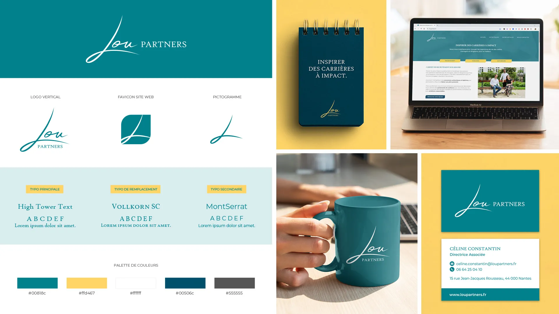 Identité visuelle cabinet de recrutement Nantes