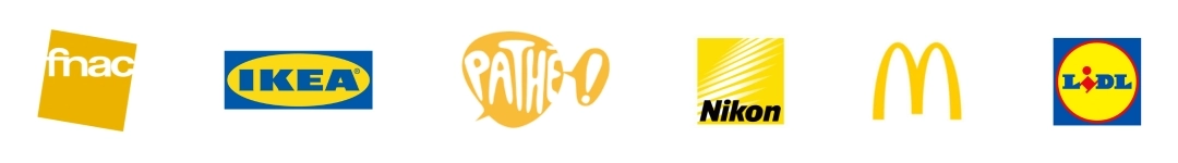 Signification des couleurs : le jaune symbolise l'optimisme et le bonheur