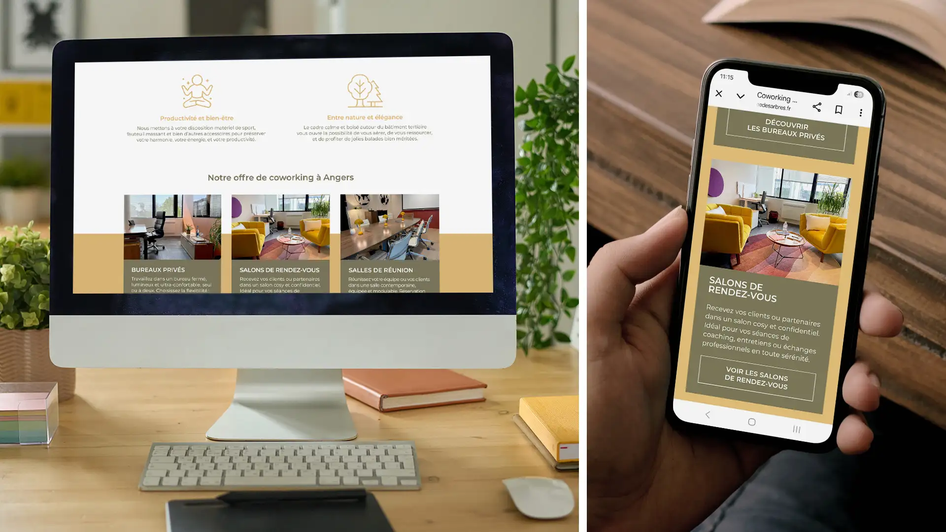 Refonte du site vitrine d'un espace de coworking
