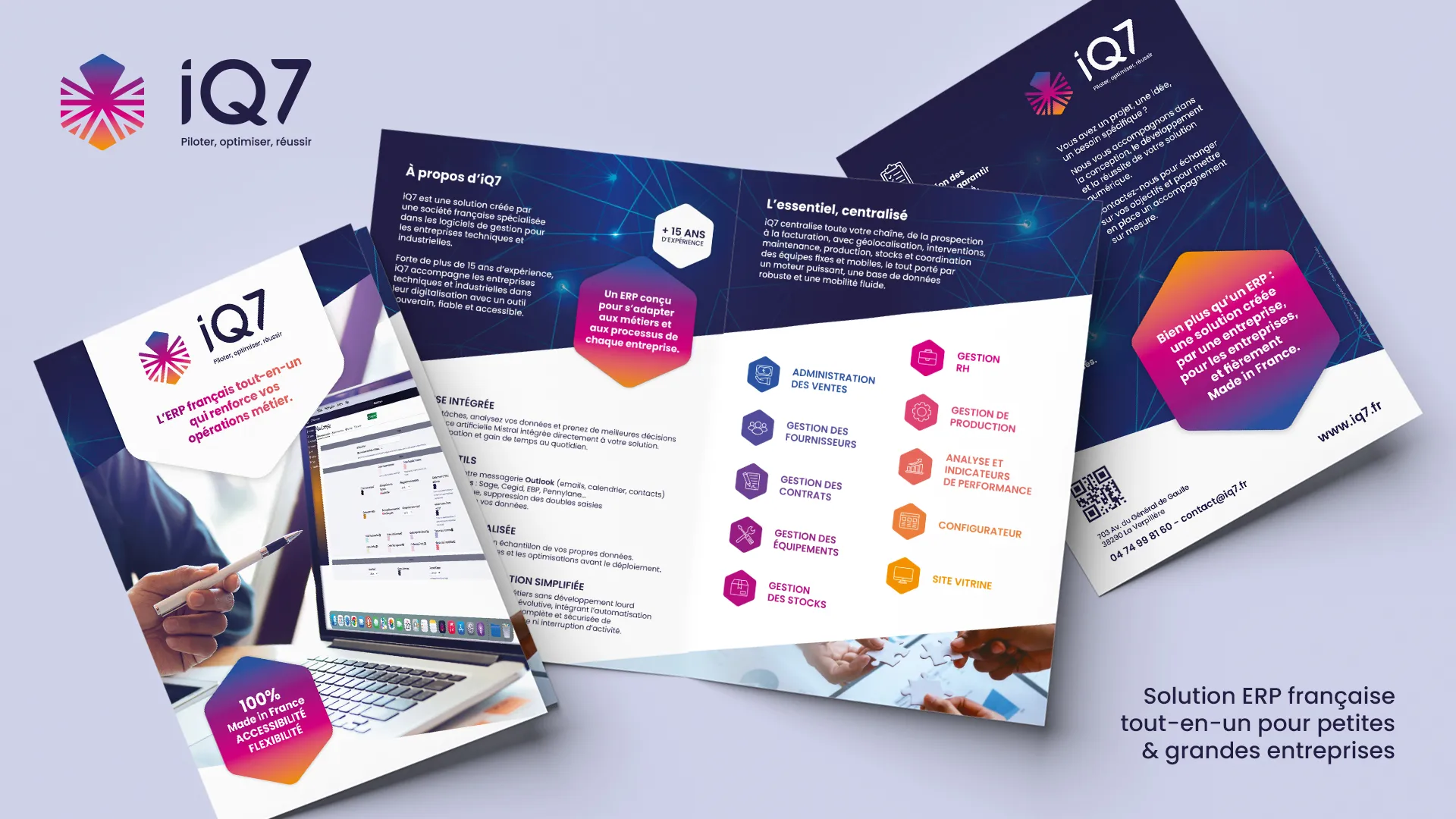Supports de vente pour une TPE commercialisant une solution ERP